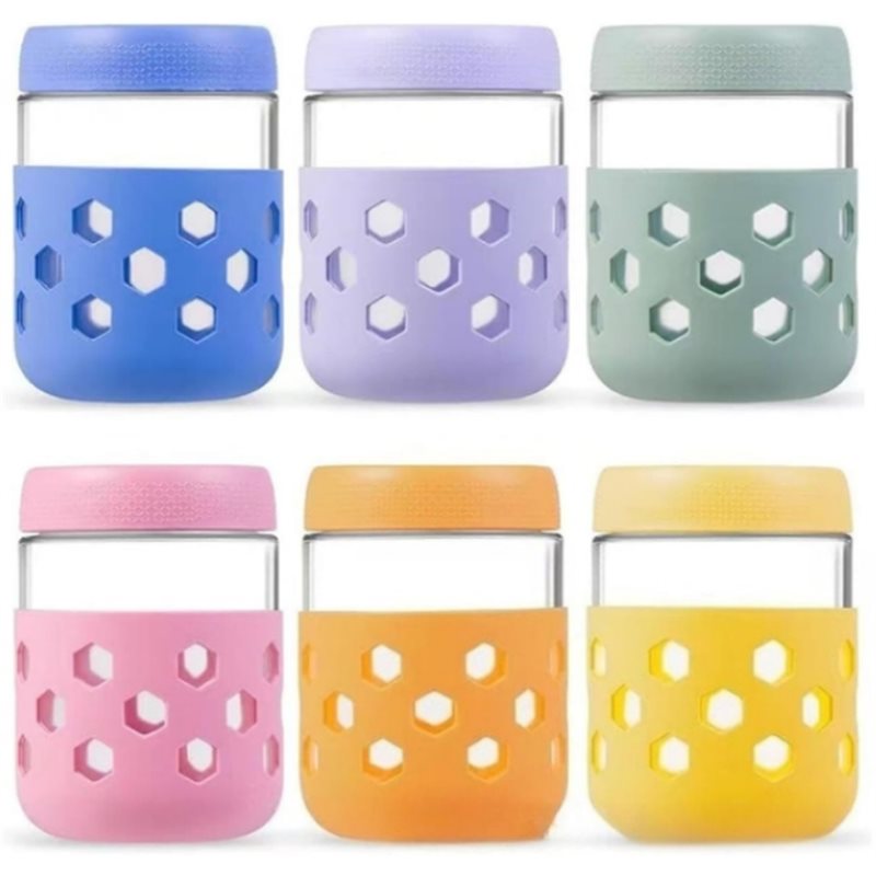 Meal Prep Oatmeal Jars - A26F-Glass Jars With Airtight Lids, 1
