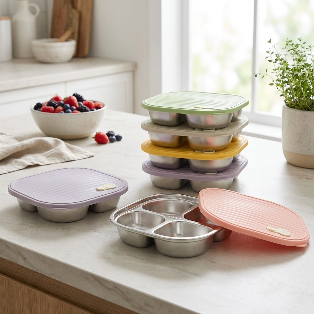 Meal Prep Diet - Microwave Safe 304 Stainless Steel Bento