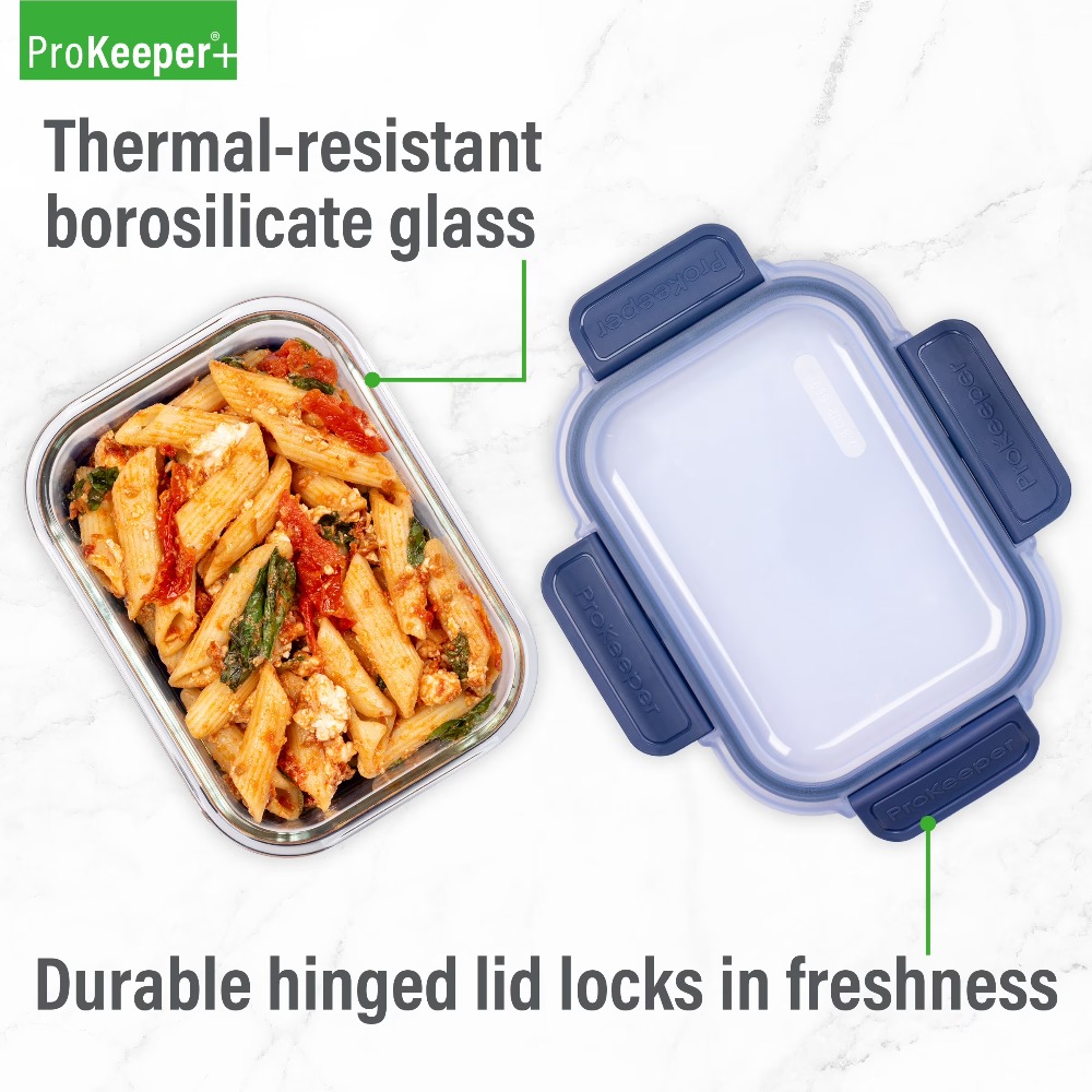 2.8 Cup Glass Food Storage Con - огляд і ціна Meal Prep Glass Containers With Lids