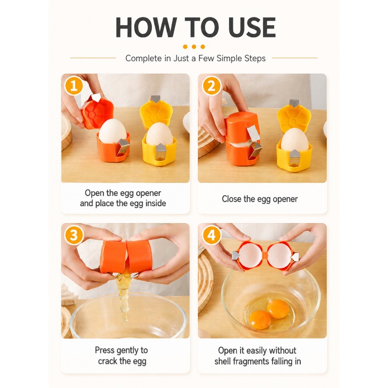 Egg Shell Cutter Cracker Opene - огляд і ціна Meal Prep Egg