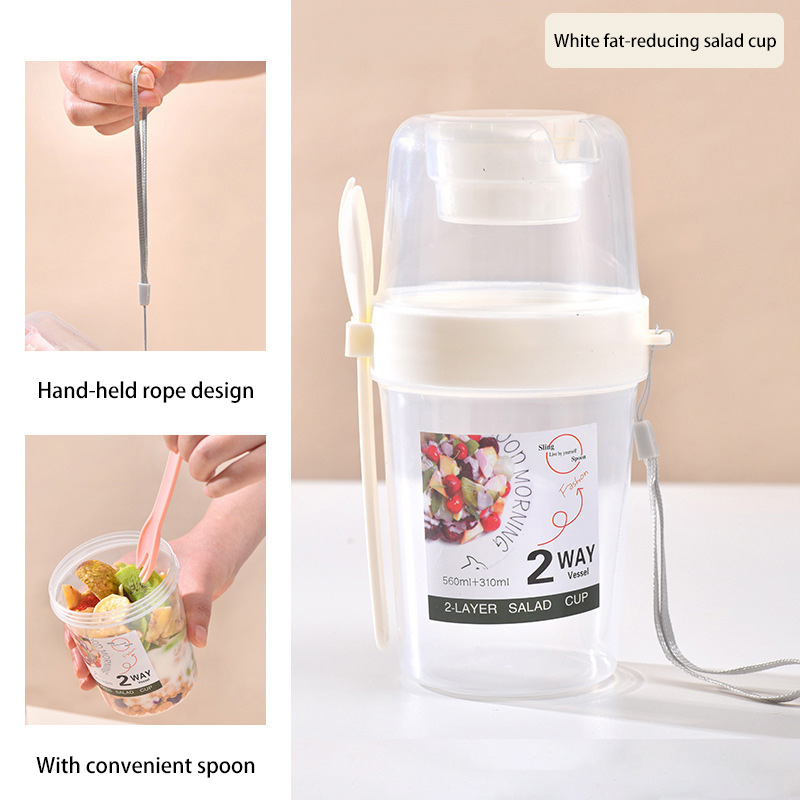 Portable Breakfast Salad Cup W - огляд і ціна Meal Prep Oatmeal Jars
