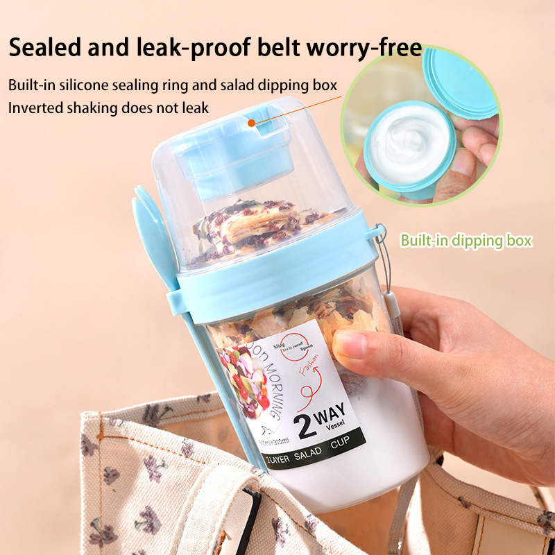 Portable Breakfast Salad Cup W - огляд і ціна Meal Prep Oatmeal Jars
