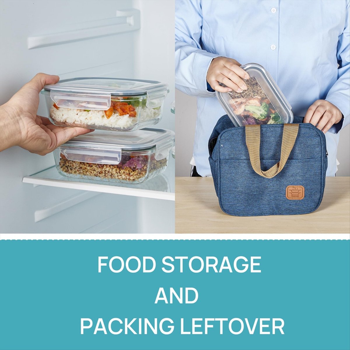 (ESTR) 5Pack 22oz Glass Storag - огляд і ціна Meal Prep Glass Containers With Lids