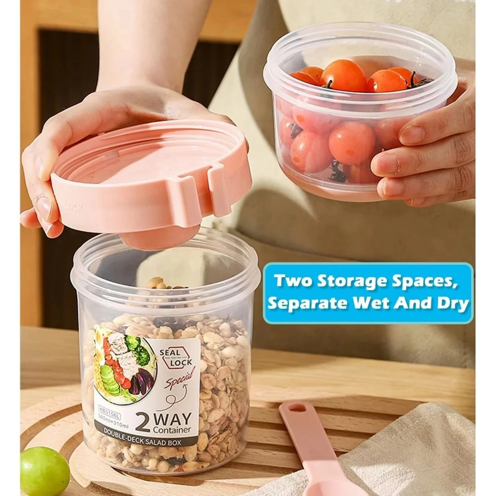 Portable Salad Cup Breakfast C - огляд і ціна Meal Prep Oatmeal Jars