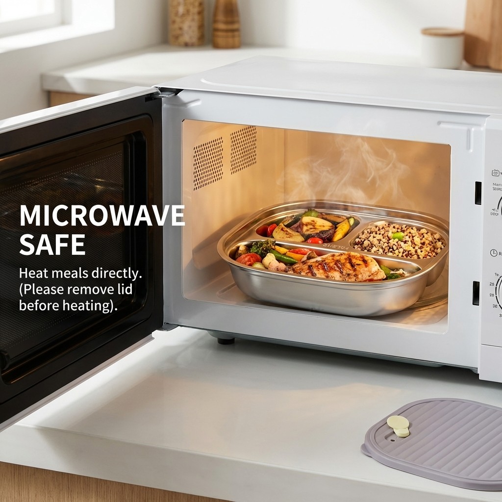 Microwave Safe 304 Stainless S - огляд і ціна Meal Prep Diet