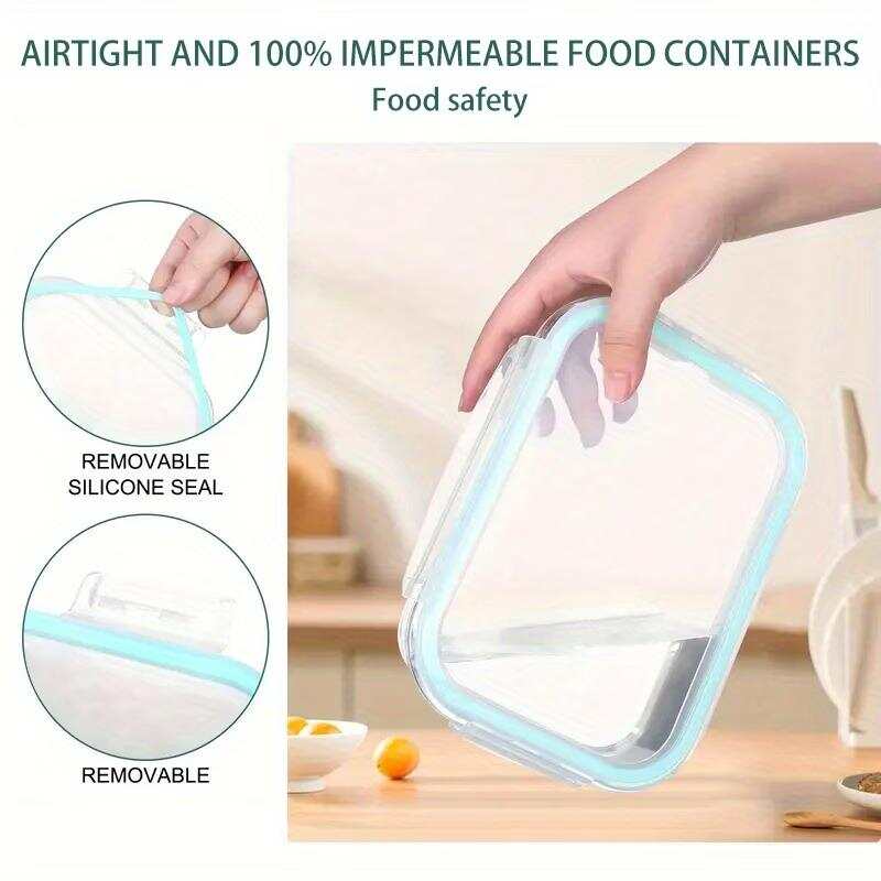 16pcs Sealed Glass Food Storag - огляд і ціна Meal Prep Glass Containers With Lids