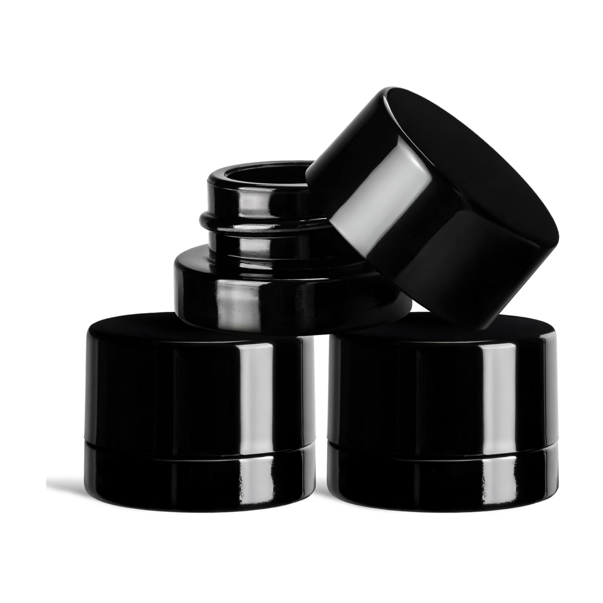 5ml Thick Black Glass Jars wit - огляд і ціна Meal Prep Glass Containers With Lids