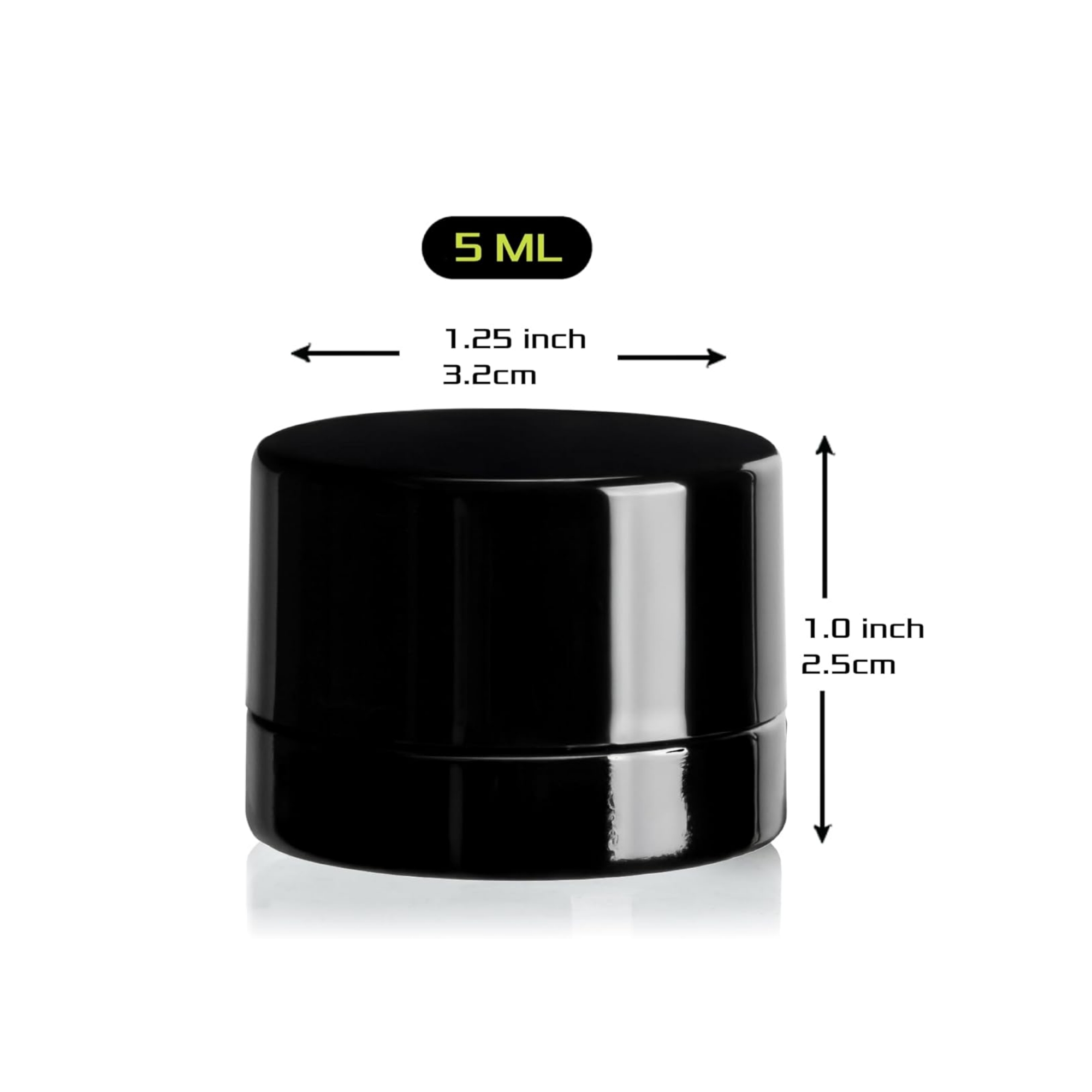 5ml Thick Black Glass Jars wit - огляд і ціна Meal Prep Glass Containers With Lids