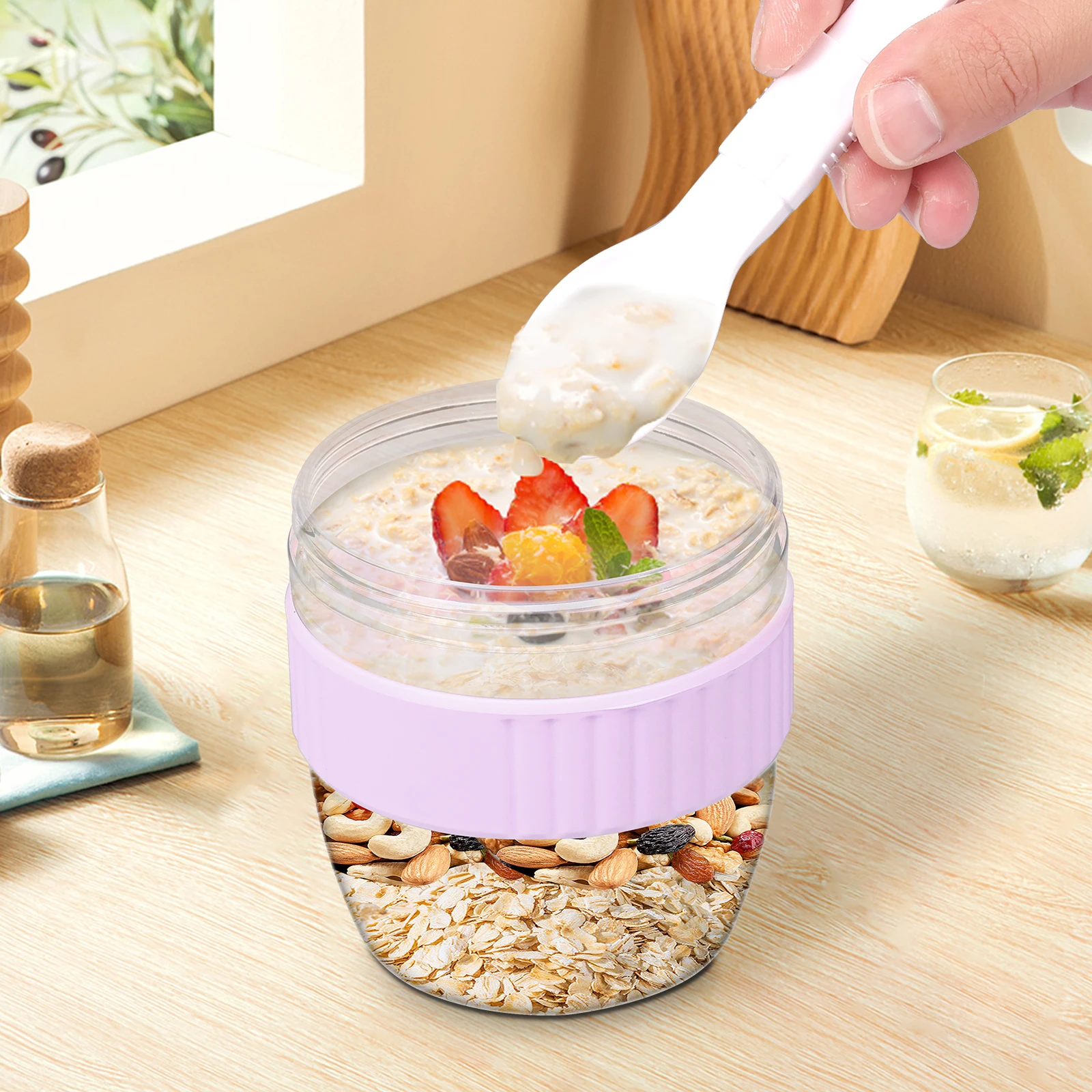 Double Layer Overnight Oats Co - огляд і ціна Meal Prep Oatmeal Jars