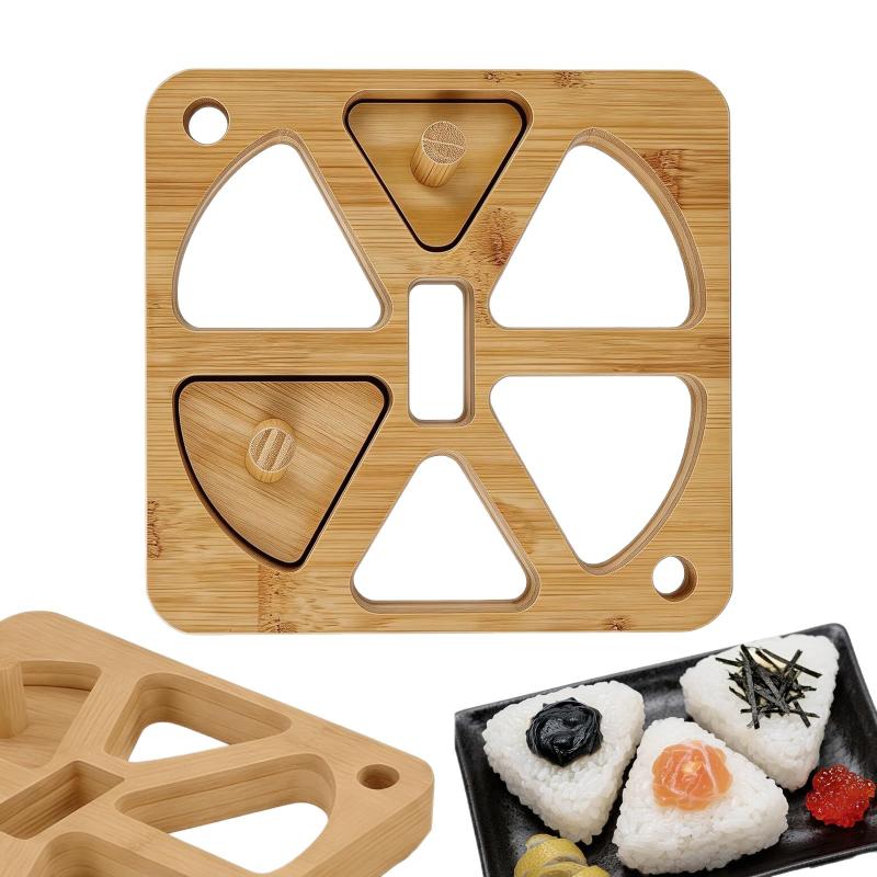 Wooden Onigiri Rice Ball Mold  - огляд і ціна Meal Prep Onigiri