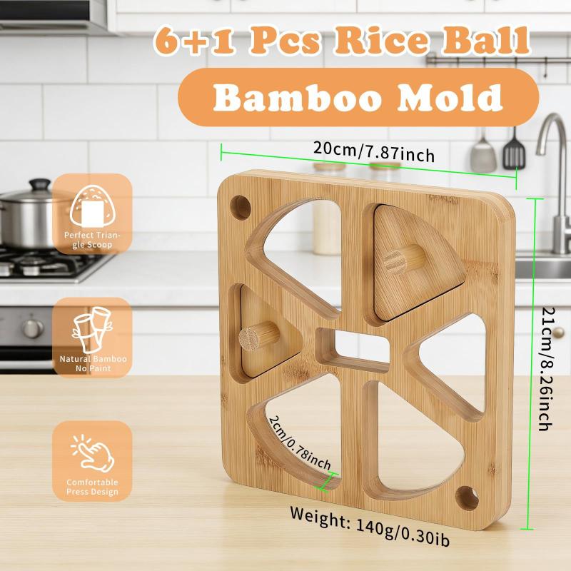 Wooden Onigiri Rice Ball Mold  - огляд і ціна Meal Prep Onigiri
