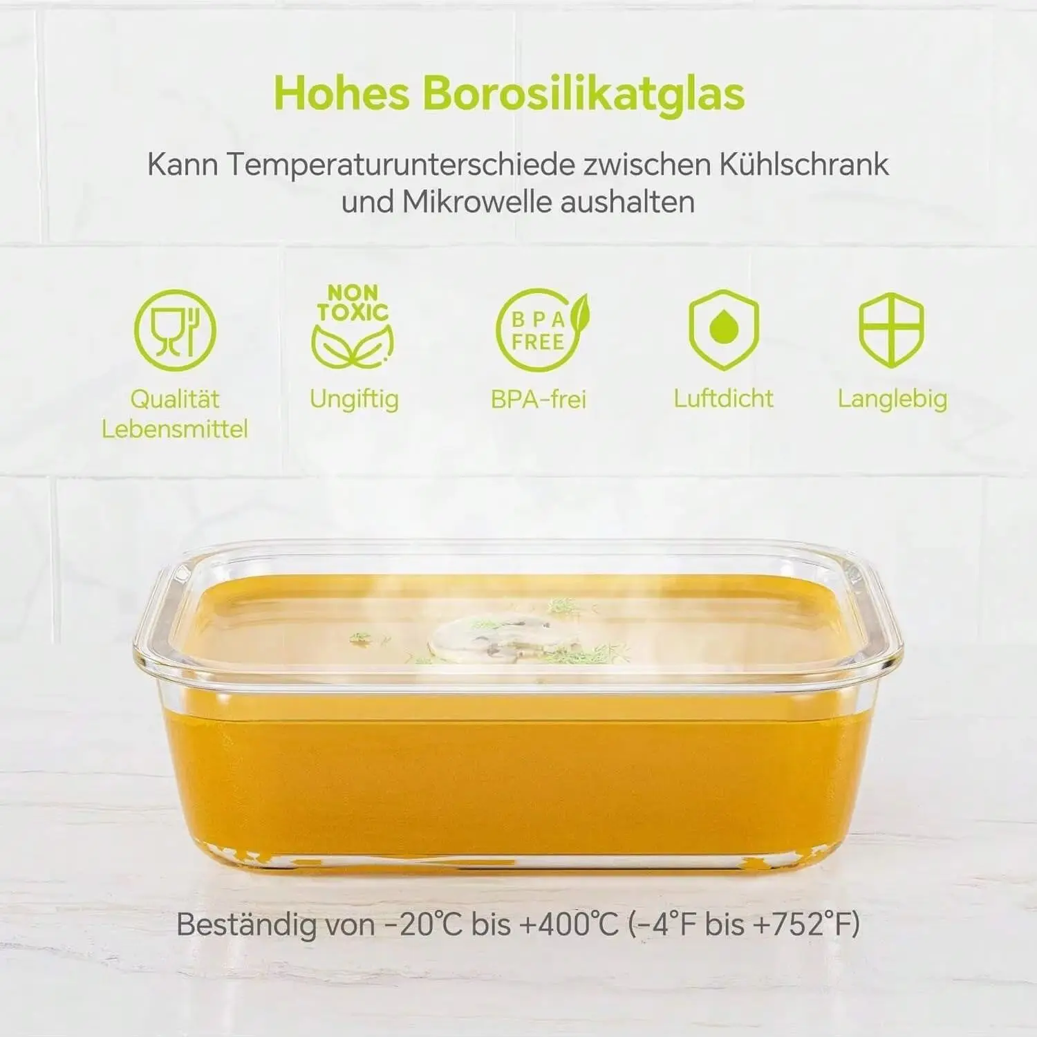 yesGlass Food Storage Containe - огляд і ціна Meal Prep Glass Containers With Lids