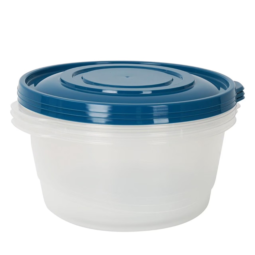 3 Pack Round Plastic Food Stor - огляд і ціна Meal Prep Bulking